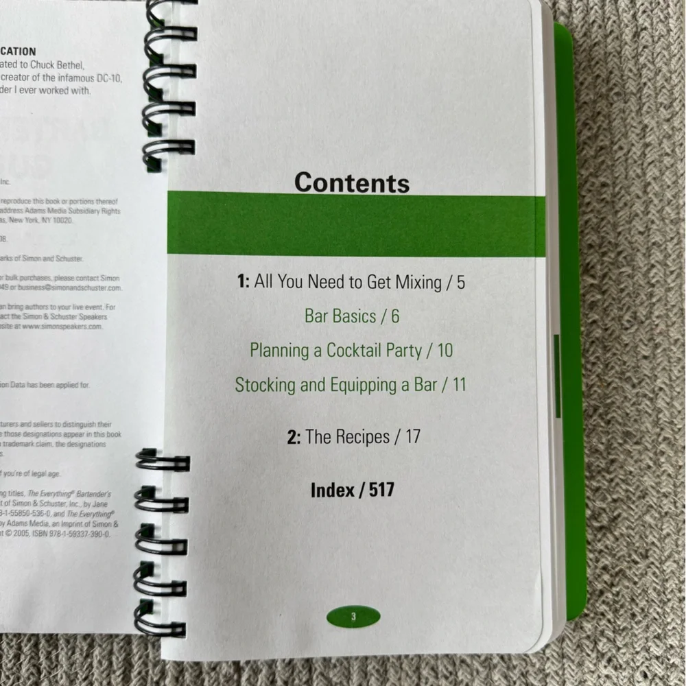 Set/2 Mixology Bartender Cocktail Recipe Books for Holidays Parties Christmas